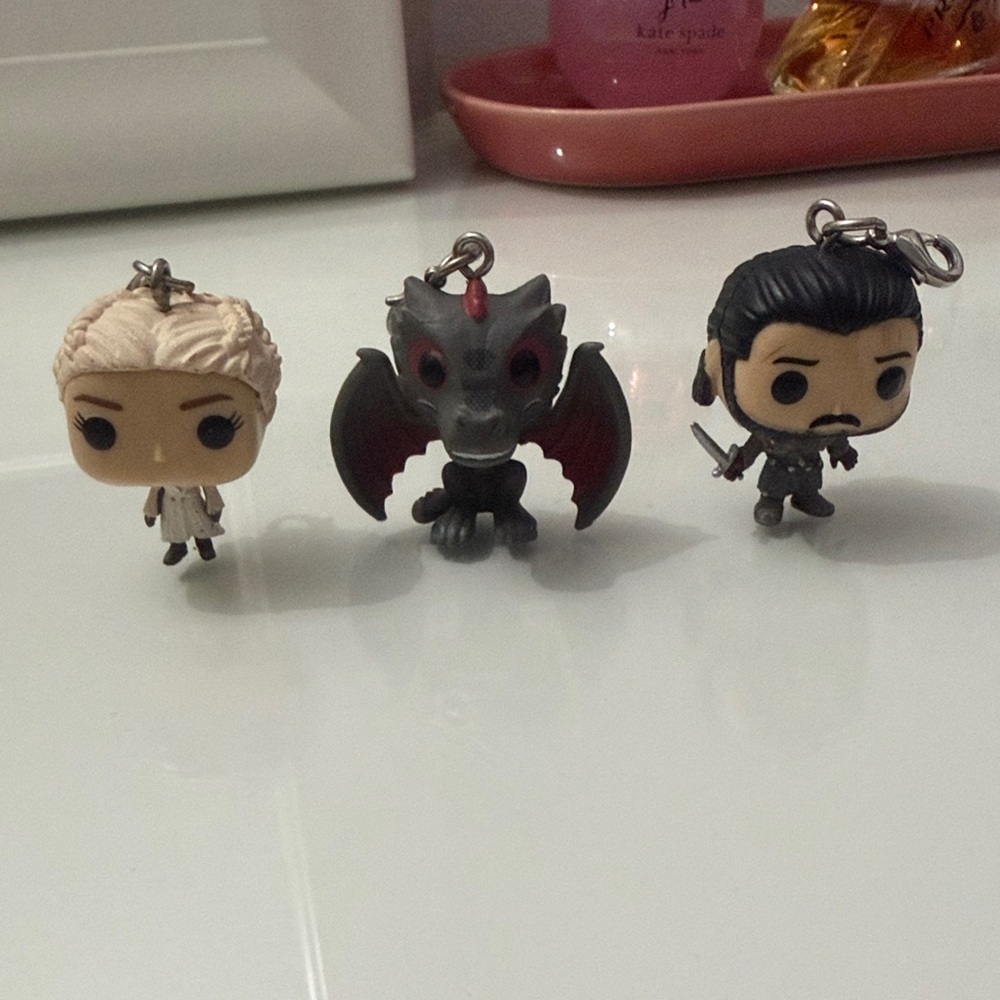 Set of Three Game of Thrones Character Keychains